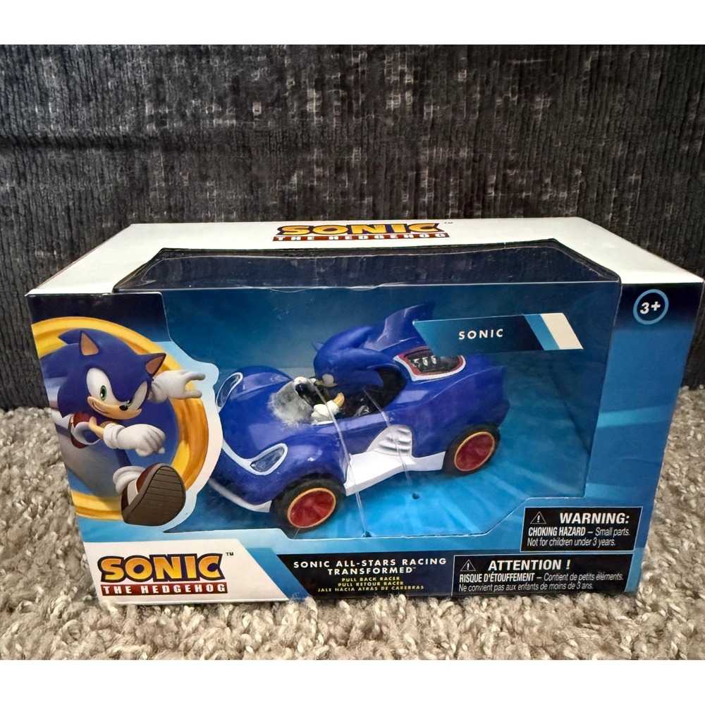 Sonic All-Stars Racing Transformed NKOK Pull Back Racer Kids New 6416